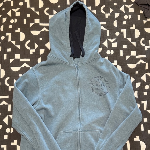 The North Face Gray Full-Zip Hoodie - Picture 1 of 4